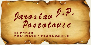 Jaroslav Postolović vizit kartica
